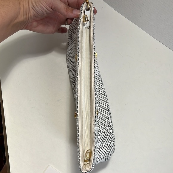 White Metal Mesh Bag - Picture 13 of 13